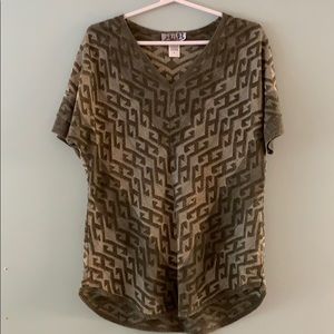 Army Green Tunic Short sleeve shirt